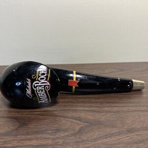 Vintage Michelob Amber‎ Bock Black Beer Curled Hook tap Handle